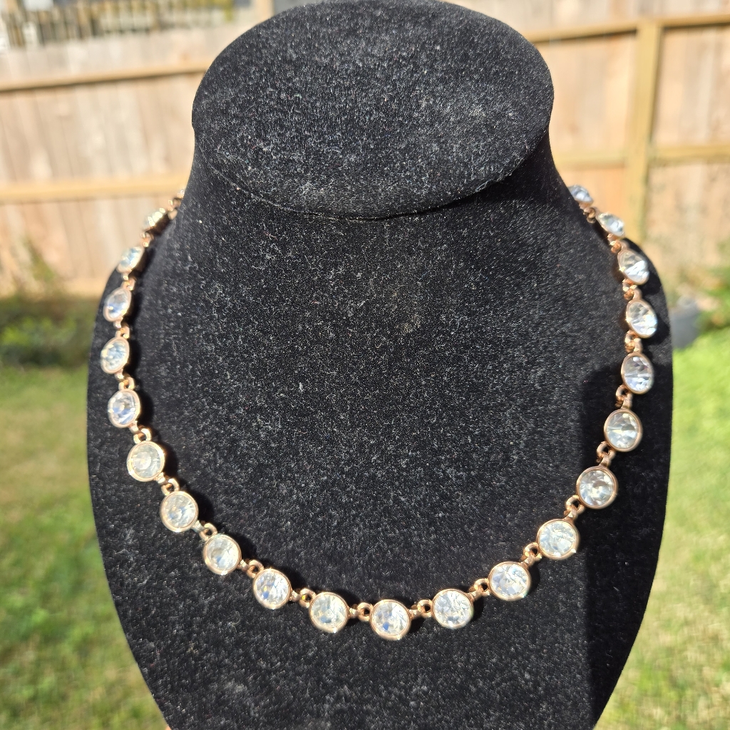 Crystal Necklace Set In Gold 16 48$